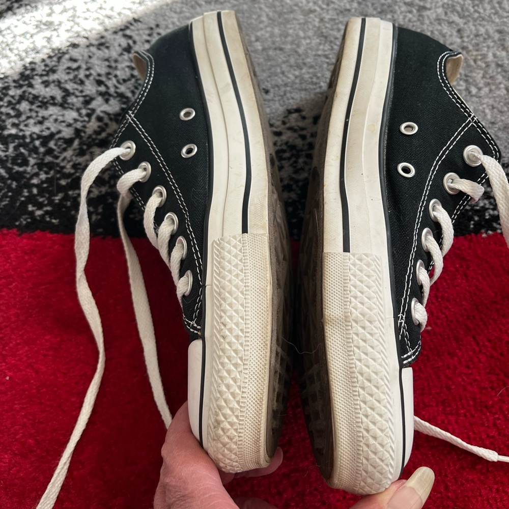 Converse Black & White Low Top Sneakers - Picture 2 of 7